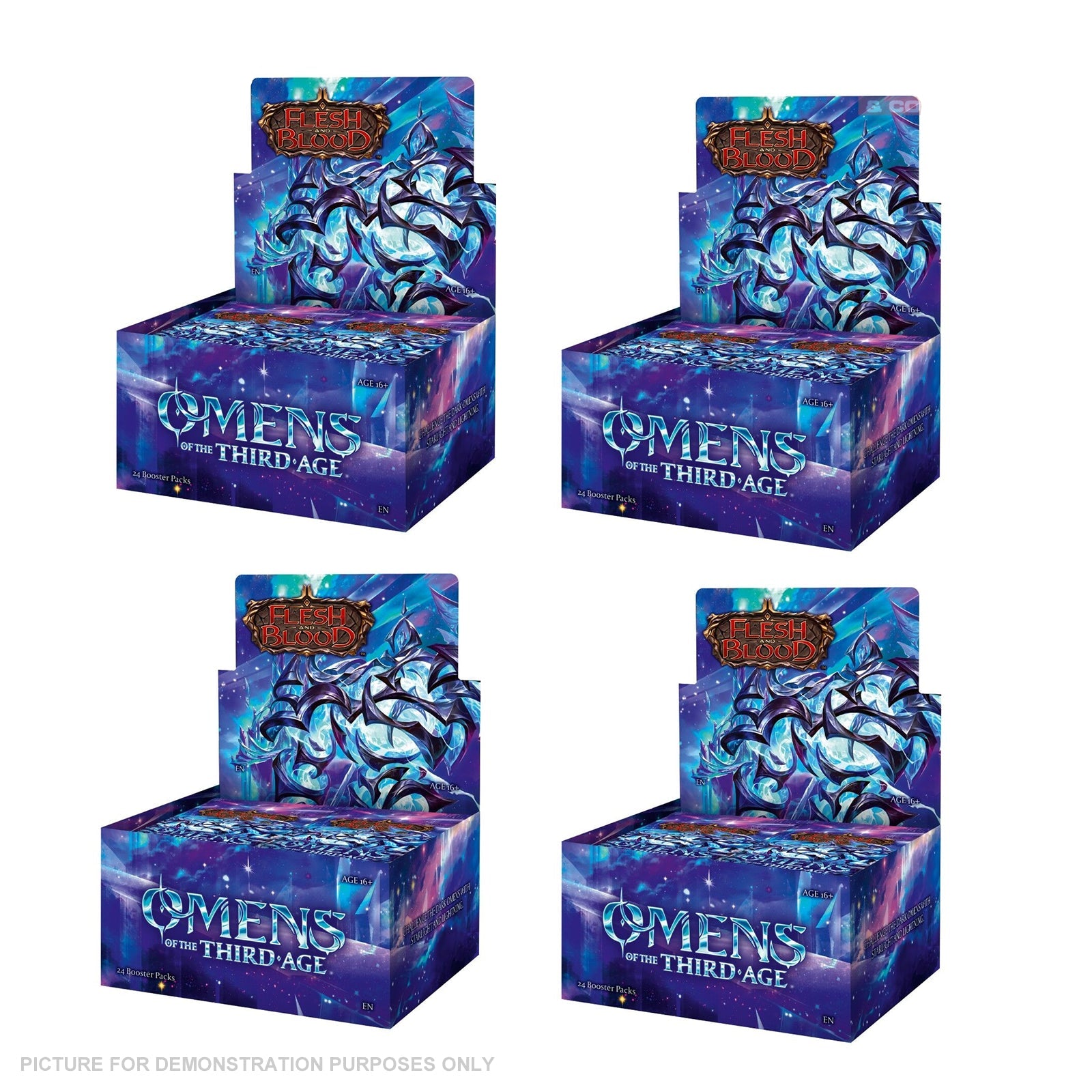 Flesh and Blood: Omens of the Third Age – Booster SEALED Case (4 boxes)
